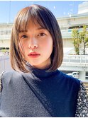 20代30代40代【長谷川】大人可愛いシースルー前髪×束感ボブ