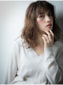大人可愛いバレイヤージュ小顔エアリーミディw上尾20代30代40代