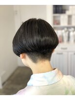 ツムグ 代官山店(TUMUGU)&nbsp;大人可愛いワンレンボブグラデーションボブ白髪ぼかし脱白髪染め