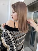 【Lond表参道】ハイトーンダブルカラー*ミルクティーベージュ