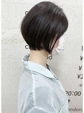 モリオ フロム ロンドン サッポロファクトリー店(morio FROM LONDON) 【morio札幌】札幌ショート 大人かわいい黒髪丸みショートボブ