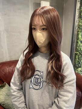 リエコー(RE'ECHO) プルエクステ/ピンクブラウン