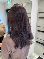 ヘアサロン ガリカ 表参道(hair salon Gallica)&nbsp;大人フェミニン/ラベンダーグレー/ダブルカラー<表参道>