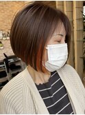 インナーカラー(アプリコットオレンジ)