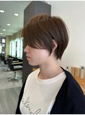 大人ラフウェーブ20代30代40代ボブブラウンスウィングショート