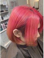 エルベ  茨大前店(elve)&nbsp;ブリーチ有り×エノグカラー　ピンク