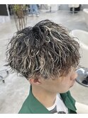 神戸/三ノ宮/元町メンズサロンハイライト波巻きツイスト