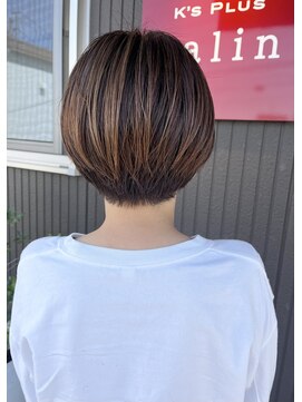 ケイズプラスカラン(HAIR AND MAKEUP K's PLUS calin) 【倉敷　沖/calin】ショートボブスタイル