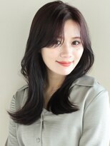 20代30代40代こはれミディアム大人のナチュラル外はねくびれヘア