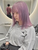 ラベンダーパープル/秋色/透明感カラー/名古屋美容院