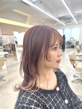 ニュート(Neut ) フェイスフレーミングミルクティー×ピンクブラウンカラー