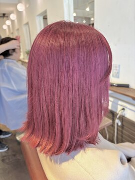 モップス 金沢文庫店(MOPS) ハデ髪♪ピンクカラー「ブリーチ/髪質改善/金沢文庫駅」