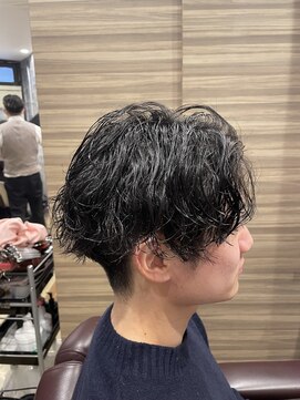 銀座マツナガ 神田店 メンズパーマ波巻きスパイラルパーマツイスパ