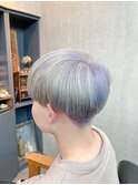 目線を独り占め◎美しいシルバーグレーマッシュ/ブリーチ