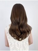 ロング顔周りレイヤーくびれヘア_ba530581
