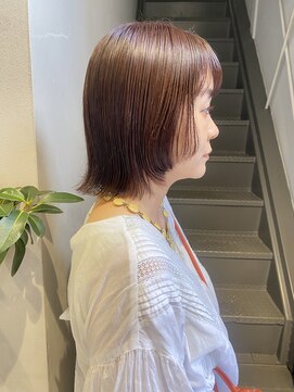 フェンヘアーアイス 中目黒(Fen.hair ici) 20代30代大人可愛い小顔ショートカット外ハネボブハイライト