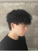 シャドウパーマルーズパーママッシュウルフ波巻きパーマ