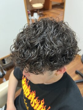 スターバレット(Star Bullet) スパイラルパーマ×グレージュ