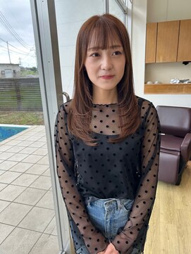 ブーム(BOOM) レイヤーカット×ベージュ