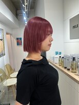 ペレ 渋谷(PELE)&nbsp;くびれヘア/アプリコットオレンジ/夏のヘアアレンジ/渋谷