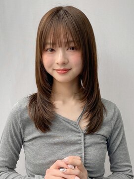 エトラ 渋谷店(etora) 韓国ヘア レイヤーカット 暗めカラー デザインカラー"