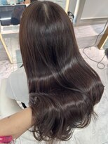 ロンドルピナス 小倉(Lond Lupinus) ミディアムヘア暗めカラー/デザインカラー/フェイスフレーミング