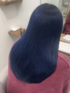 シアアルン 新小岩店(SHEER alun) ♪黒染め履歴からでも◎ダークブルーカラー