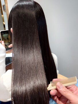 セレスト 京都四条烏丸店(CELESTE) 髪質改善リンク酸熱トリートメントストレートロング