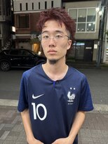 アンジェ(ange) スパイキーショート/レッドカラー/ワインレッド