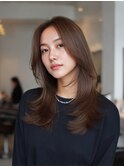 韓国/髪質改善/レイヤーカット/小顔/透明感/ブラウン