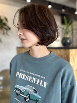 サニーサイドサロン(SUNNY SIDE SALON)&nbsp;丸みのあるレイヤーボブ/顔まわりレイヤー/パーマ/たまプラーザ
