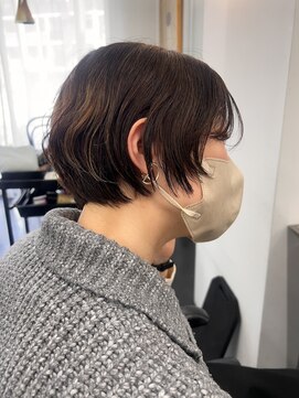 クラップス 上永谷(CLAPS) 20代30代ショートボブ前髪ありボブミニボブ顔周りレイヤーカット