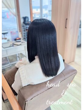 ヘアアトリエ ナイン 岡部店(hair atelier nine) ヘッドスパ/バーガンディ/バズカット/ブルーブラウン/福島市