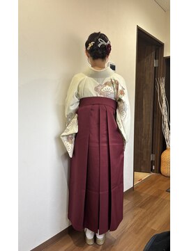 ラポールヘア 鷲宮店 袴着付け セット