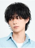 天神大名メンズパーマシャドウパーマシースルーマッシュメンズ
