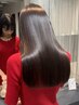 【艶★★★】【平日限定】髪質改善ストレート+カット+カラー+TR ￥39800→