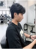 センターパート　ニュアンスパーマ　毛流れパーマ　南川聖華
