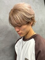シェリール(CHERiR)&nbsp;無造作メンズショート☆ブリーチハイトーンカラー似合わせ