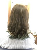 ☆グリーン☆裾カラー