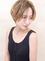 ヨファヘアー 岡本店(YOFA hair) 大人かわいいショートボブ＃テラコッタ1101