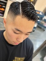 銀座マツナガ 浅草店&nbsp;スキンフェード　爽やかビジネス20代30代アップバング