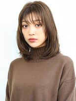 ヘアメイク フレンシア(hair make flencia)&nbsp;縦長シルエットのミディアムストレート