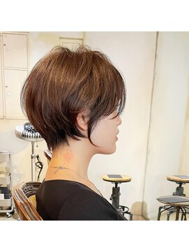 髪質改善と縮毛矯正の専門店 サンティエ(scintiller) 小顔丸みショートボブ