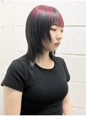 ルーツカラー黒髪小顔クラゲヘアーオリーブグレーココアベージュ