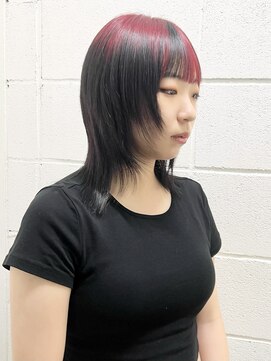 ココ 原宿(KOKO) ルーツカラー黒髪小顔クラゲヘアーオリーブグレーココアベージュ