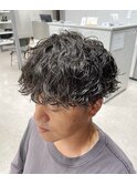メンズ 波巻きパーマ