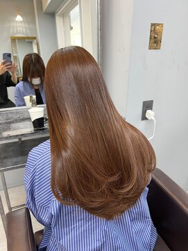 ドロシー 郡山桑野店(Dorothy) イメチェンハッシュカットフルバング似合わせレッドブラウン