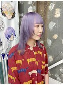 ホワイトパープルラベンダーハイトーンカラー