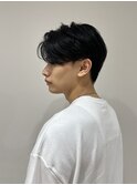 アッシュブラックカルマパーマベリーショートダークアッシュ