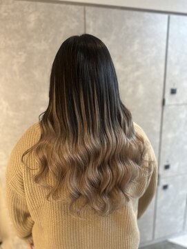 ガルボヘアー 名古屋栄店(garbo hair) バレイヤージュ10代20代プルエクステ名古屋美容室